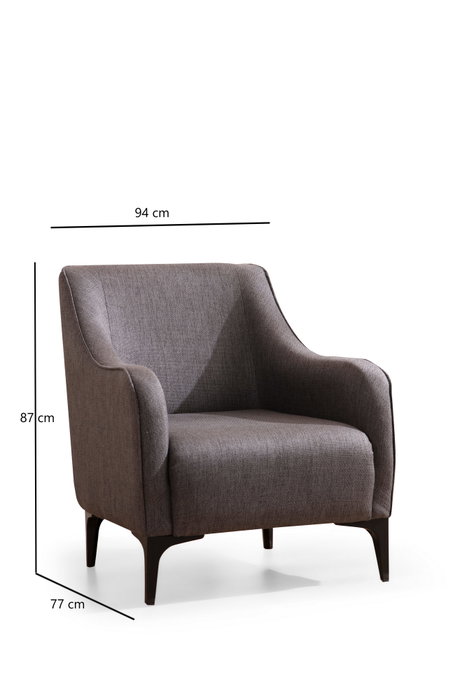 Atelier Del Sofa Belissimo - Sillón orejero Gris oscuro Atelier Del Sofa Belissimo - Sillón orejero Gris oscuro
